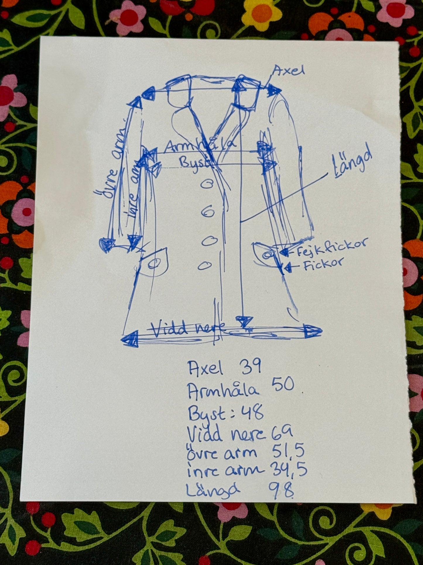 Vintagekappa - Elsas kappor - Strl 38